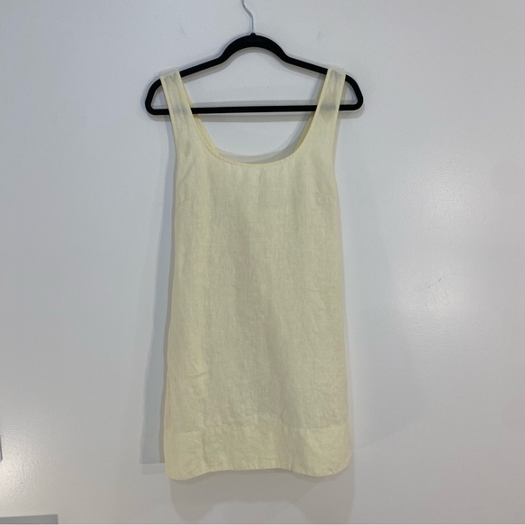 Madewell Cross-Back‎ A-Line Mini Linen Dress - Picture 8 of 13
